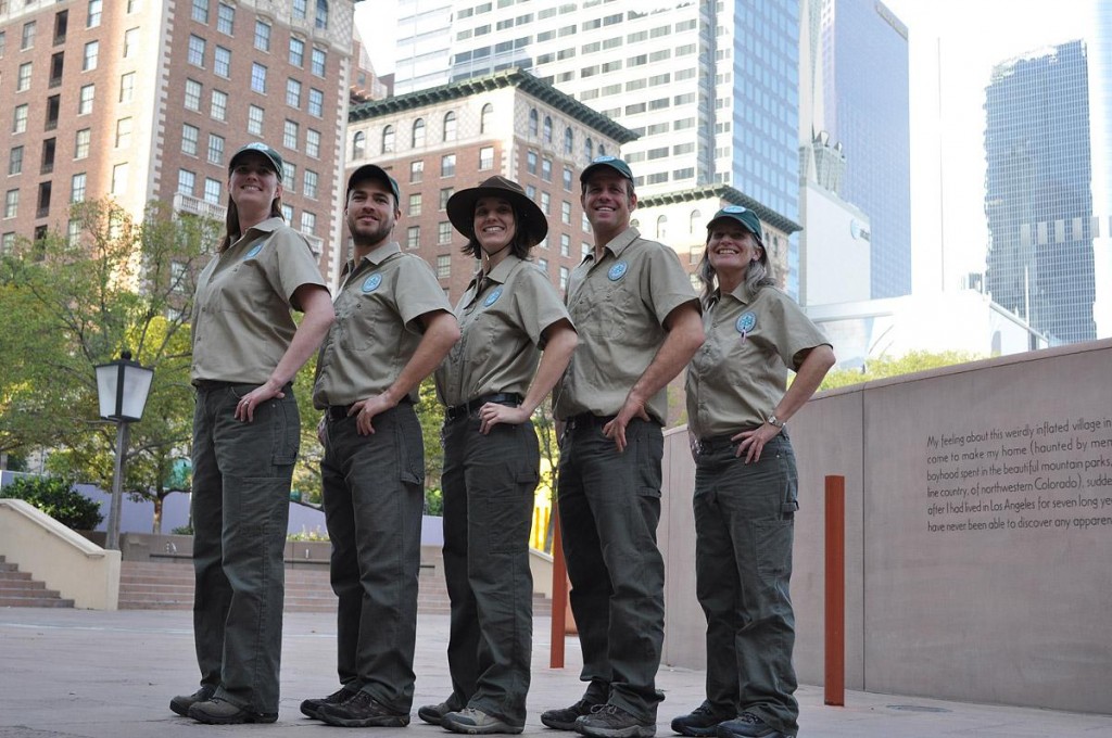 The LA Urban Rangers, in full ranger attire. Photo credit: Joe Bruns / LA Urban Rangers. Used with permission.