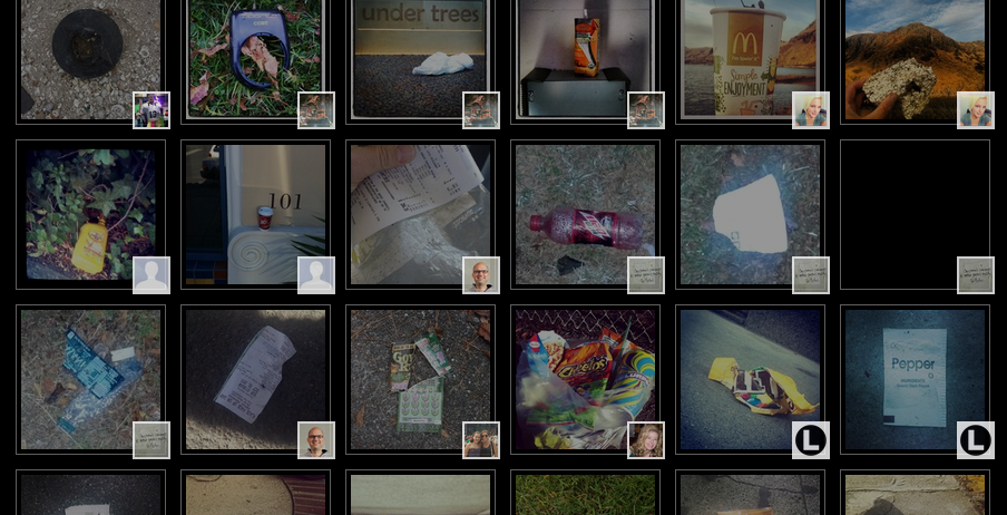 Some examples from Litterati's "Digital Landfill" that users have uploaded.