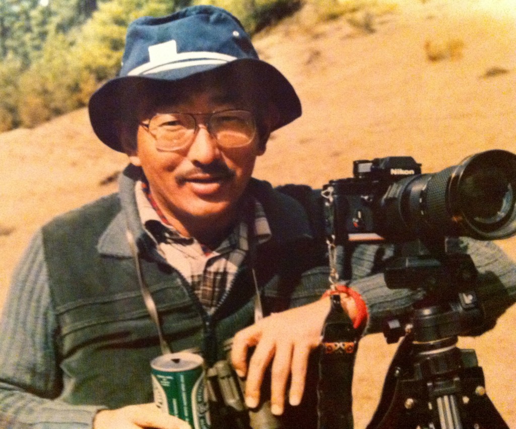 The Divine Madman photographing Black-necked Cranes. Photo courtesy of Dasho Benji.