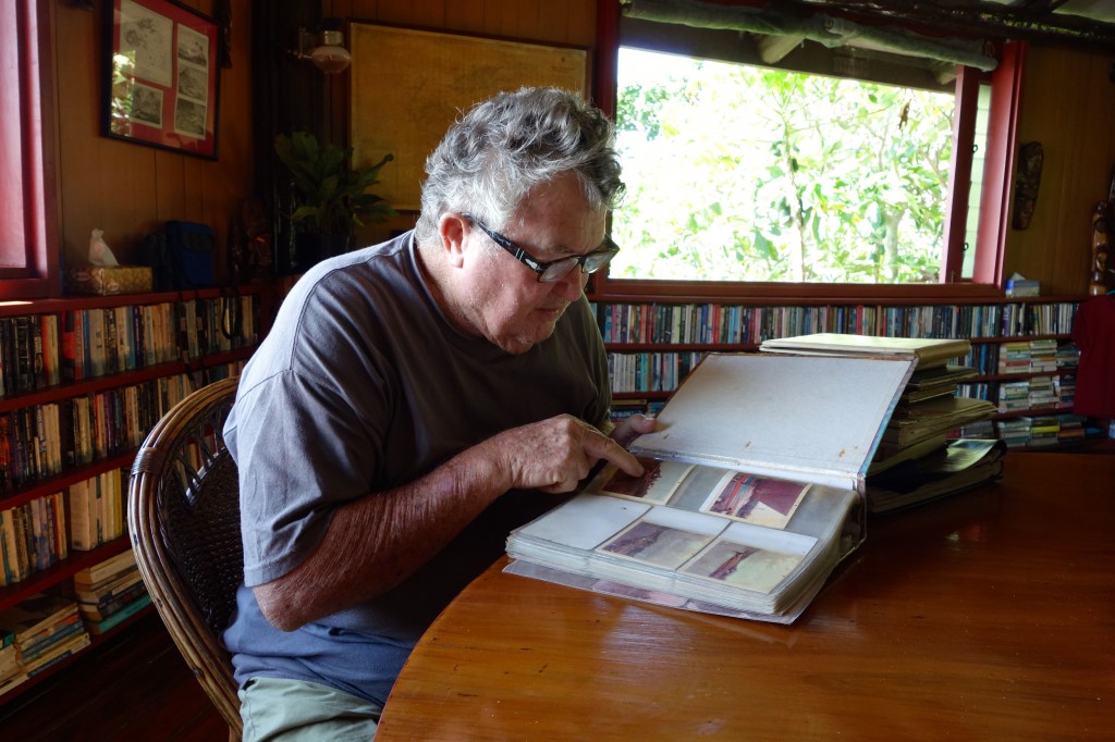 Tom Moody reminisces about his early days on Namenalala. Photo by the author. 