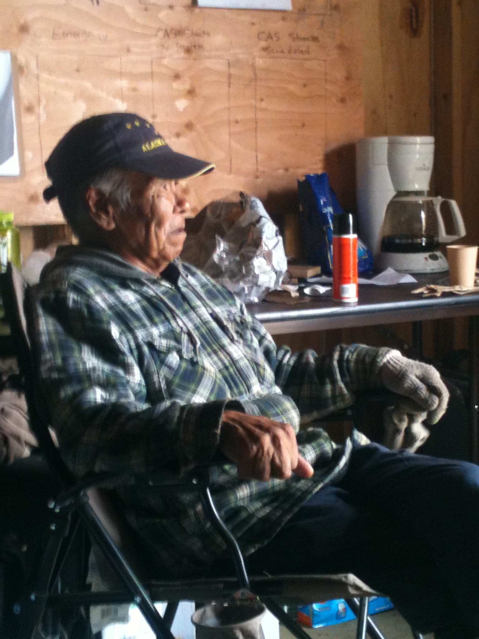 Moses is a Newtok village elder and the first to relocate to Mertarvik. Photo by Will Murtha